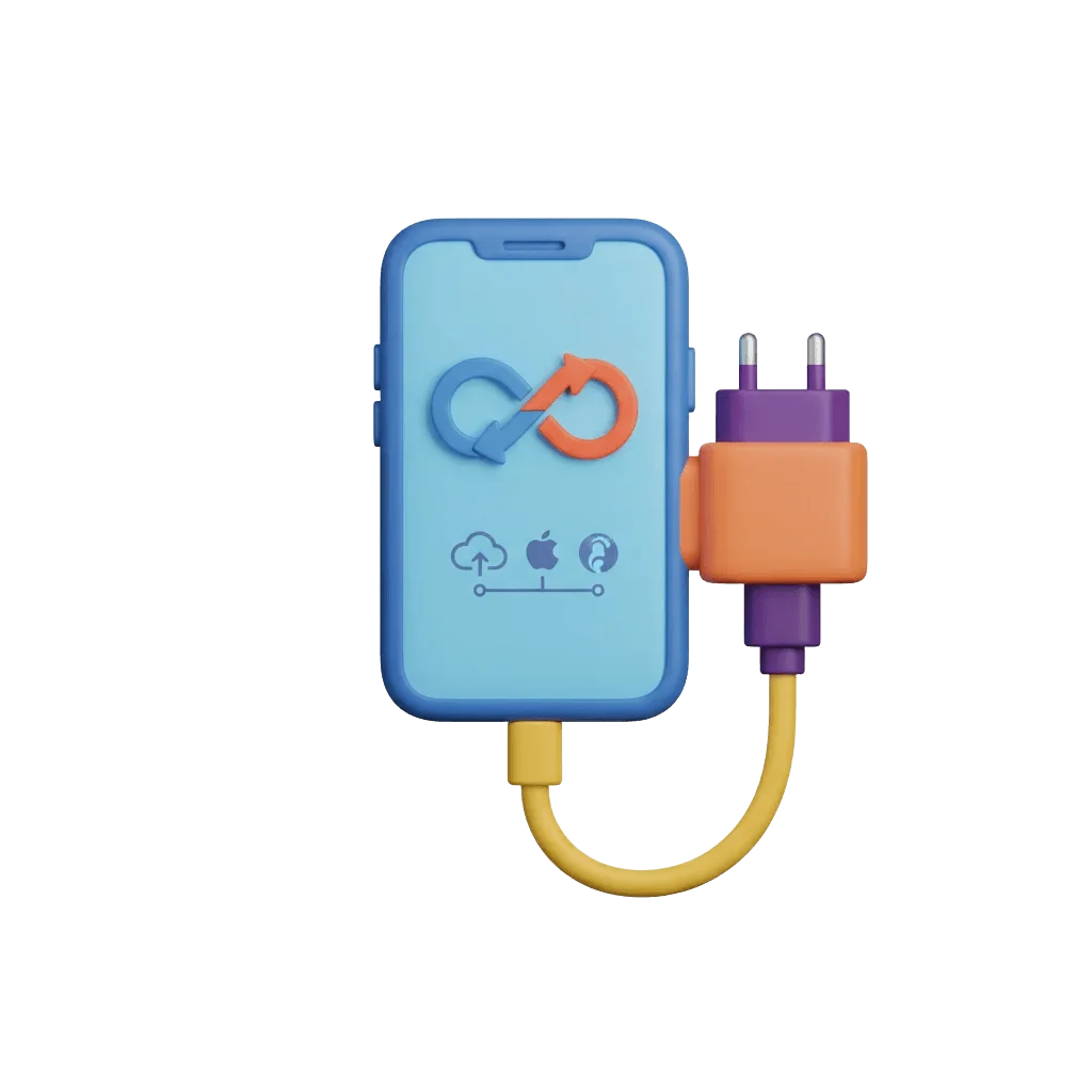 3D smartphone plugged into universal adapter for unified SDK integration