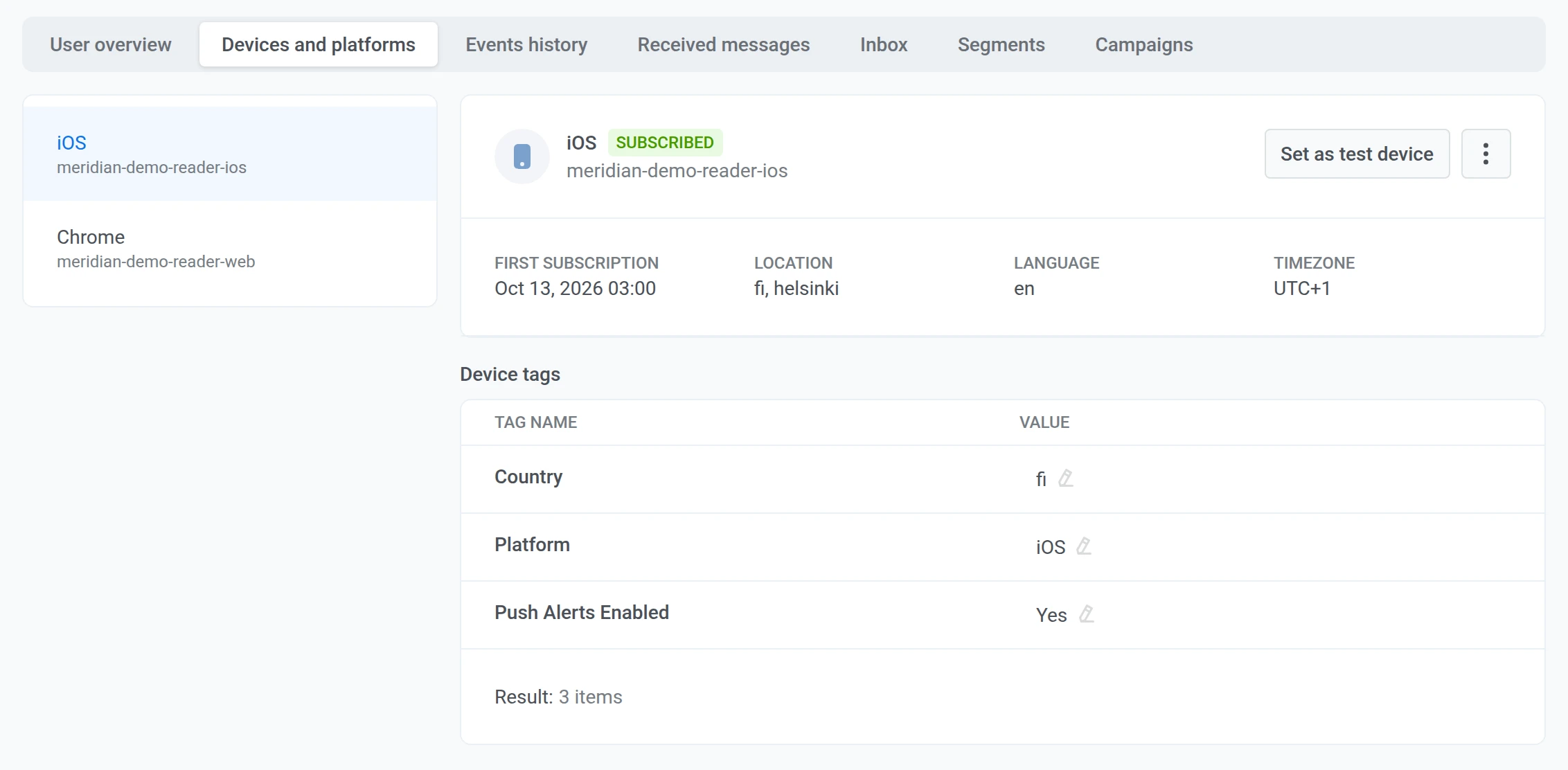 Single reader profile across mobile, web and email