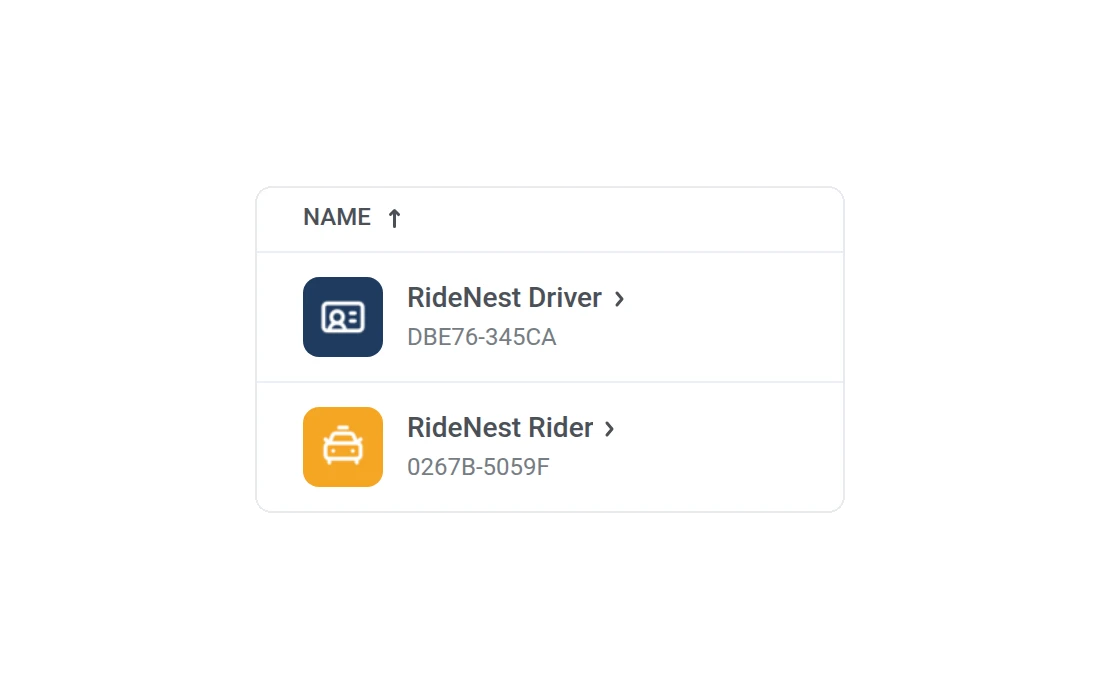 Rider and driver apps managed in one engagement platform